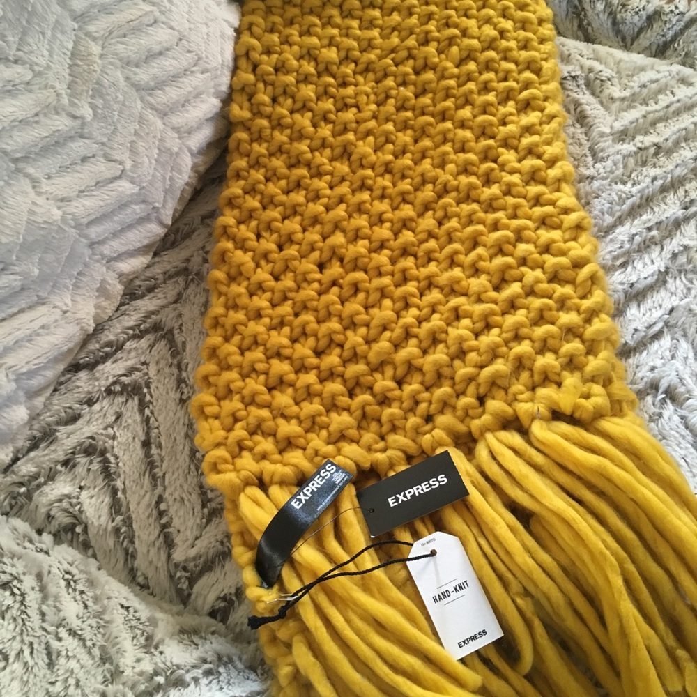 Brand new Mustard Express Scarf